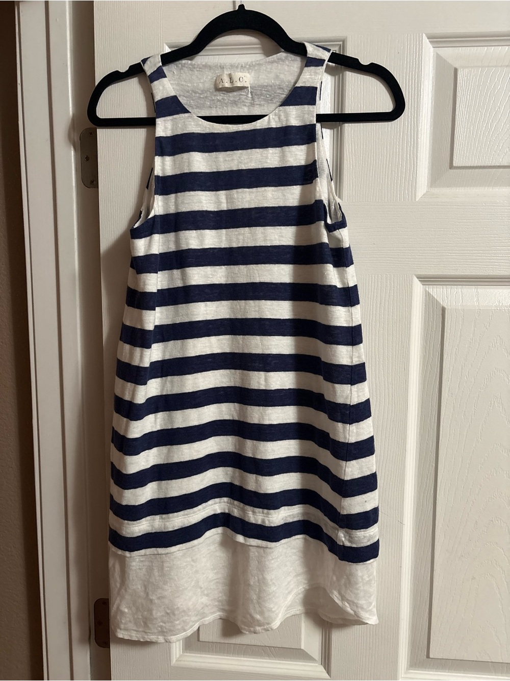 A.L.C. nautical striped tank top sleeveless blouse top oversized layered XS